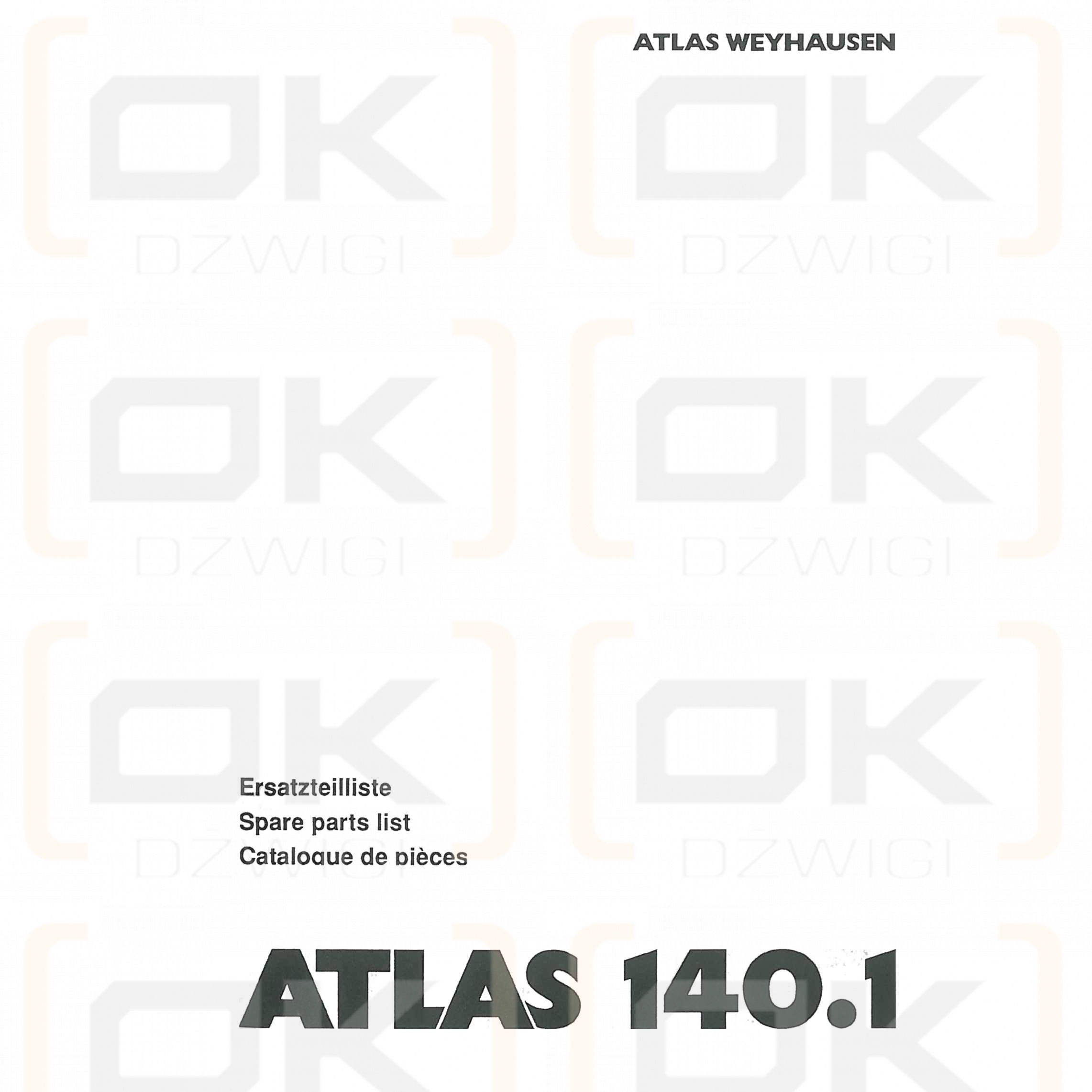 Atlas 140.1 Parts Catalog